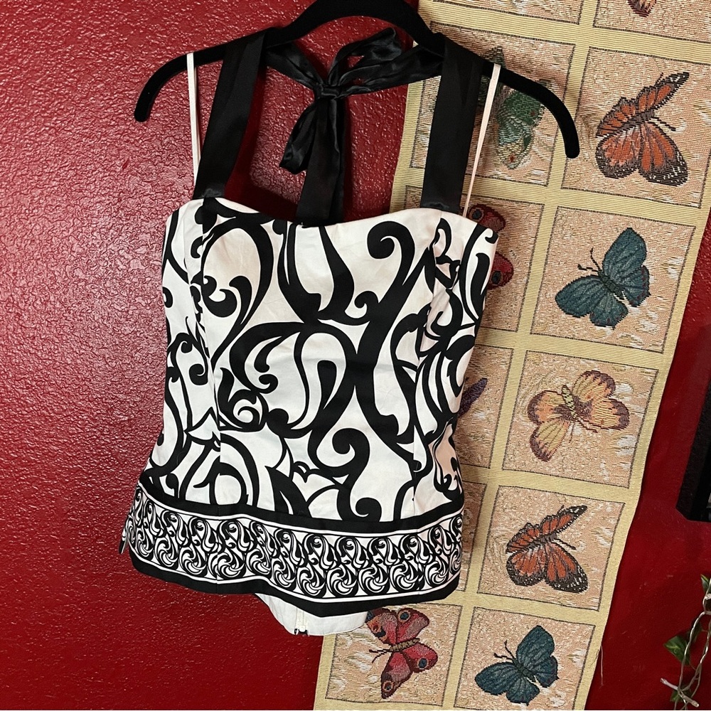 White House Black Market Halter Bustier Top